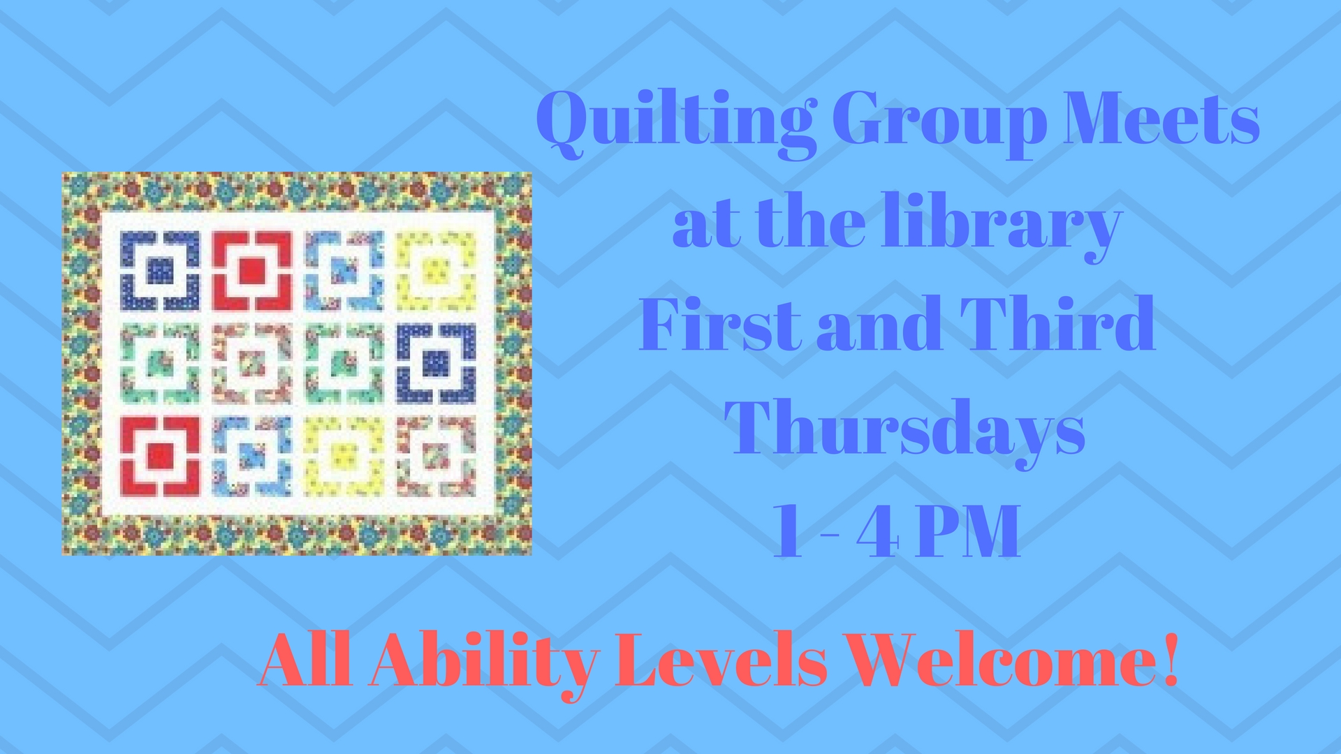 New quilt Langdon Library